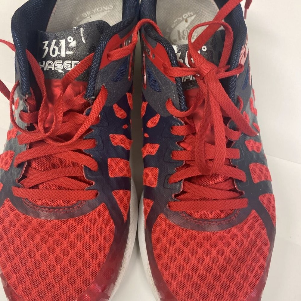 361 Degrees Chaser Red Black Running Shoes Sneakers